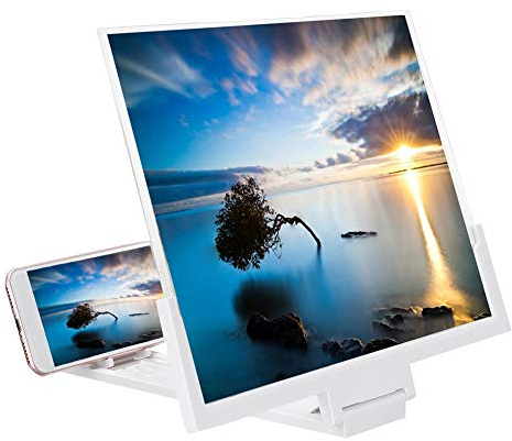 Lente d'ingrandimento 3D per telefono Magnifier, 14 Lente d'ingrandimento portatile universale per smartphone Magnifier Ingrandisci Lente d'ingrandimento telefono cellulare con Ingrandimento 3X