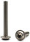 Linsenkopfschraube mit Flansch und Innensechsrund/Torx (ISR,TX) nach Norm: ISO 7380-2 rostfreier Edelstahl A2 V2A Vollgewinde Flanschschraube Flachkopfschraube (M8 x 80 mm, 10 Stück)