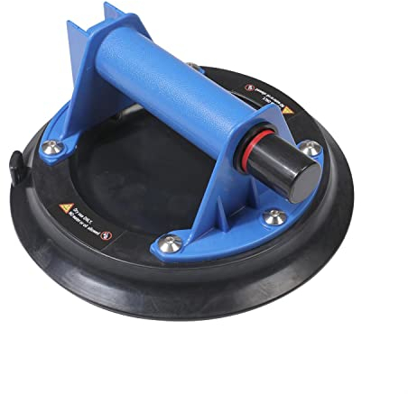KATSU Ventosas de Vacío 200mm, Ventosa de Elevación, 150kg Capacidad de Carga, Capa única, Industriales Ventosa para Azulejos con Asa para Elevación de Vidrio, Granito
