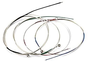 Alnicov Ensemble de 2 cordes d'alto, cordes d'alto avec extrémité à boule nickelée pour 16 accessoires d'instruments de musique pour cordes d'alto