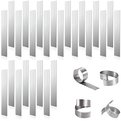 TOYMIS 25pcs Aquarium Plant Weights Anchors, Bendable Plant Anchors Aquarium Plant Over Weight Anchor Metal Aquatic Plant Weights for Live Plants Reinforced Weights Prevents Floating