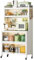 MAGIC SELECT Armario de Cocina con Ruedas, Estantería de Almacenamiento para Hogar, Alacena con Puertas, Organizador para Casa, Baño, Salón, Habitación (5 baldas/162,5x80x40cm)