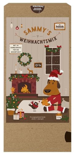 Sammy's Hundesnacks Weihnachts-Mixpaket, 24 leckere Hundesnacks zum Probieren, 24 x 50 g, Bunter Snack-Mix, Snacks für Hunde