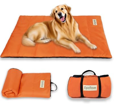 EpicRove RovePad Base – Tappetino Impermeabile per Cani 110×68 cm, Antiscivolo & Lavabile, Cuccia da Esterno Resistente per Cani e Gatti Grandi, Ideale per Viaggi, Auto & Campeggio