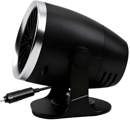 Kustimantu Riscaldamento Auto Portatile,100w Sbrinatore Parabrezza - Ventilatore Sbrinatore Auto | per Automobile Camion Campeggio Ufficio Interni Tenda Esterna Campeggio Car Camera