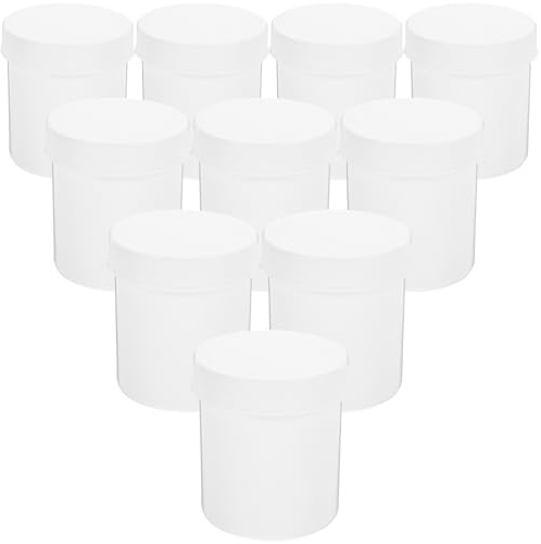 GALPADA Set da 10 Flaconi Porta Medicinali 100 Ml Coperchio e Cuscinetto Sigillante, Contenitori a Bocca Larga per Pillole, Organizzatore da Viaggio per Farmaci Piccoli e Bottiglie