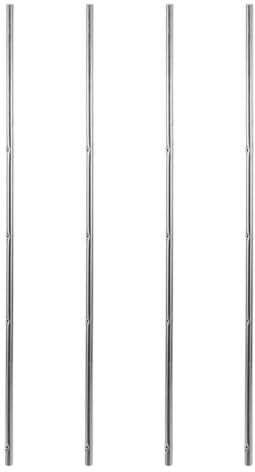 Housoutil 4 stycken bordsfotbollsstänger av robust järn 44 cm lång 8 mm diameter, kompatibel med fotbollsbord, ersättning för bordsparckare, tillbehör för lekrum