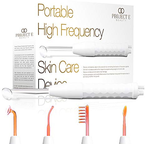 D'arsonval High Frequency Wand Neon Gas di Project E Beauty | Anti-Invecchiamento | Riduzione delle Rughe | Pelle più Soda e Tonica | Lifting Istantaneo | Gonfiore Ridotto | Cura del Cuoio Capelluto