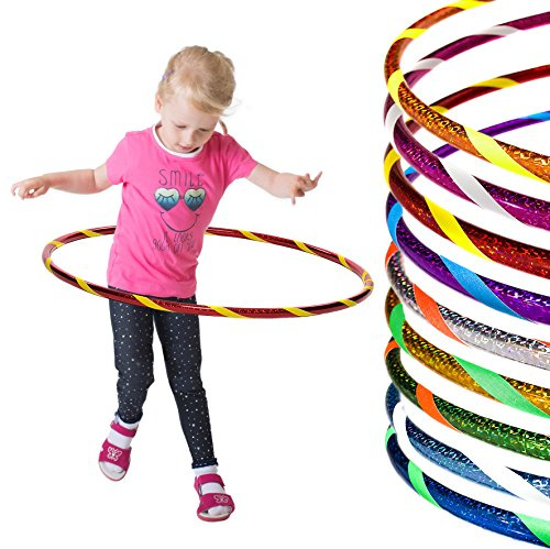 Funny Kinder Hula Hoop Reifen Ø70cm, Rot-Gelb