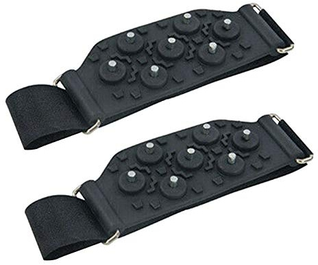 Chilits Schuhspikes Antirutsch Rutschschutz bei EIS und Schnee leicht Universalgröße Klettverschluß Damen Herren - Perfect Grip in Einheitsgröße