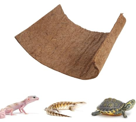Cyrank Tappetino per rettili 80x40cm, Tappeto per rettili in Fibra di Cocco, Tappetino per lucertole, substrato per terrario, Fodera per gechi, Draghi barbuti, iguane, anoli, Tartarughe, Serpenti