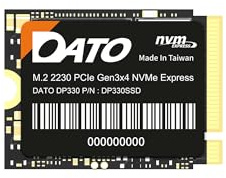 DATO DP330 512GB M.2 2230 PCIe Gen3x4 NVMe 1.3 SSD Internal Solid State Drive (Up to 2500/1800 MB/s)