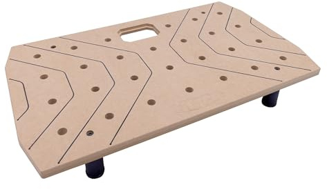 Kreg Portable Work Surface - Compact Workbench - Ultra Flat Fiberboard Work Surface - Dog Hole Clamping Versatility - Stable Portable Work Table - DIY Workspace - KWSJAWS