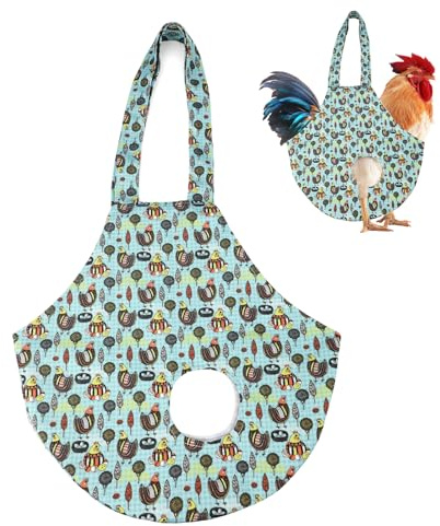 BOXOB Chicken Holder Bag, 24.8x14.76in Waterproof Hen Carrier Hand Bag with Handle Chicken Carry Sling Farm Supplies for Poultry Rooster Duck Transport Traveling Driving