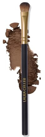 LAURA GELLER All-Over Eye Shadow Brush - Tapered Eyeshadow Brush with High Bristle Count - Ultra-Soft Eyeshadow Blending Brush for Precision Application & Shading - Vegan & Cruelty-Free
