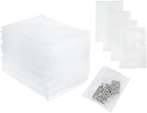 50 UNIDADES Bolsas Burbujas embalaje tamaño 10x8 cm. Bolsa plástico de burbujas para proteger objetos y envíos. Bolsas burbujas 8 x 10 cm, bolsitas o fundas protectoras acolchadas para embalar