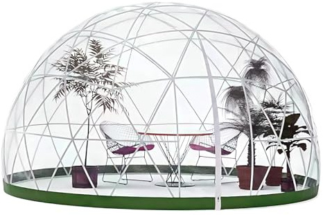 Igloo Dome da esterno per l'inverno copertura trasparente 3,5 m (senza telaio tenda), tenda a igloo da giardino, serra, cupola trasparente, copertura trasparente