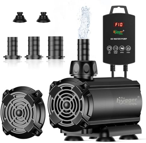 hygger Bomba de agua sumergible para acuario (3000L/H)