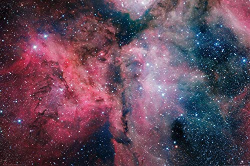 1art1 Der Weltraum XXL Poster Leuchtender Sternenstaub Und Kosmische Wolken Plakat | Bild 120x80 cm