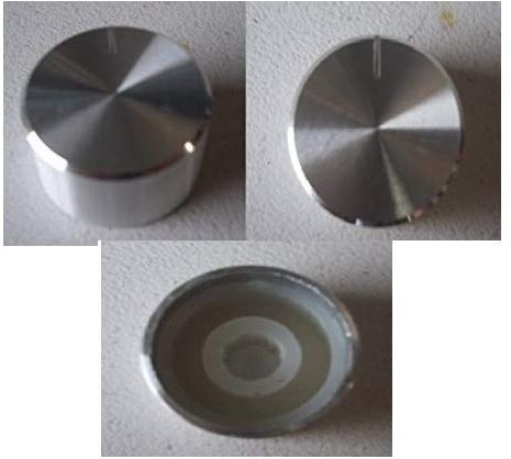 Job Lot x 4 Chrome Dimmer Light Switch Replacement Knob