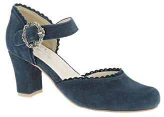 Hirschkogel Trachtenpumps - Sophia - dunkelblau, Taupe