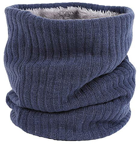ehsbuy Scaldacollo In Pile Scaldacollo Termico Sciarpa a Cerchio Lavorata a Maglia Invernale Unisex Spessa Per Sport In Bicicletta