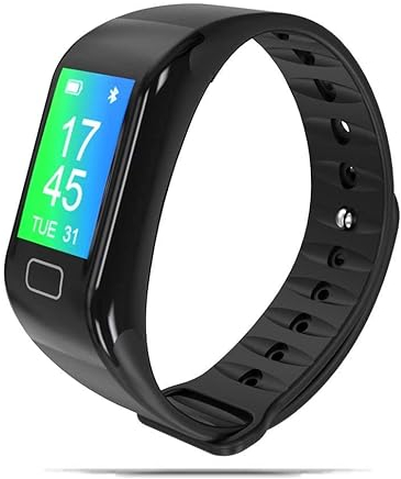 NK Pulsera de Actividad Inteligente Smartband-02, Frecuencia cardíaca, Monitor del sueño, Resistencia al Agua IP67, Podómetro, Color Negro