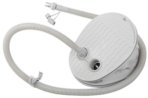 Pompa per piedi XL Gonfiatore portatile |5 PSI ad alta pressione per gonfiaggio rapido |3 ugelli per gommoni/kayak/giocattoli da piscina |capacità 5000CC, robusta costruzione in PVC