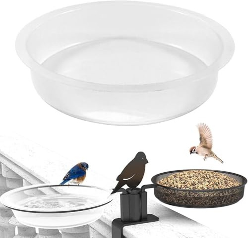 Bandeja para Pájaros - Plato de Alimentación,Pieza de Repuesto de para Aves | para Jardín Terraza Exterior Cubierta Balcón