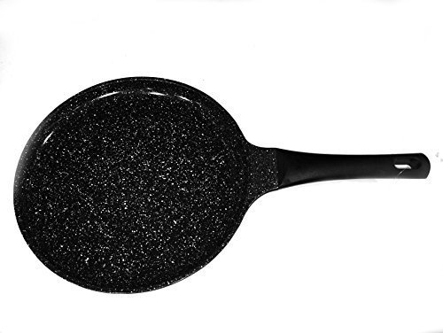 28cm Ceramic MASTERCOOK DIE Casting Aluminium Ceramic Non Stick PAN Heavy Duty Crepe Pancake CHAPATI ROTI PAN DOSA Two Layer Non Stick Coating TAWA TAVA PAN Flat TAVA Induction Safe