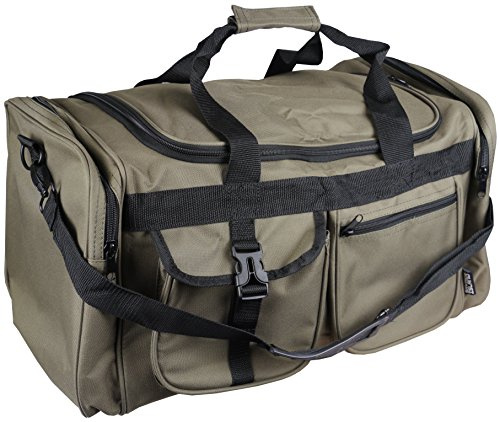 Large Camo Carp Course Fishing Tackle Holdall Carryall Travel Bag E710 (Green, XX-Large)