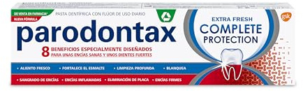 Parodontax Complete Protection Extra Fresh Fluoride Toothpaste - Helps Stop and Prevent Bleeding Gums 75ml