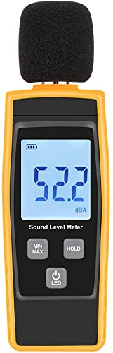 Tyenaza Sonometro, Digital Medidor de Decibelios, Lector de Medidor de Dececibelio, GM1359 Portátil Sonometro 30dB a 130dB con Pantalla LCD Retroiluminada para Hogares, Escuela, Fábricas(5x3,1x15,5cm)