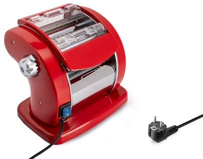 Imperia PastaPresto Ligne Classique. Machine à pâtes électrique. Fabriquè en Italie. Machine à pâtes fraîches avec moteur électrique 220v. Laminoir électrique pour Lasagnes Tagliolini Fettuccine.