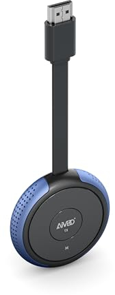 HDMI Wireless Transmitter - AIMIBO Funk HDMI Funkübertragung 4K/5G Sender, Kabelloses Bildschirmübertragung von Laptop/Kamera/TV Box auf TV/Monitor/Projektor, Blau