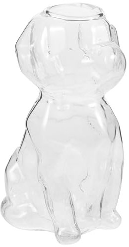 OFFSCH Vaso De Vidrio Transpirable Diseño De Perro Para Vino y Cristalería Festiva
