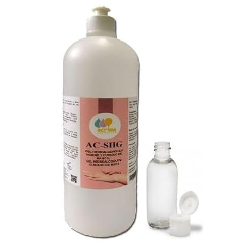 BALSAT Gel Hidroalcohólico 1L - Higiene y Cuidado de Manos, Desinfectante Eficaz para Eliminar Germenes y Bacterias, Ideal para Uso Diario y Profesional