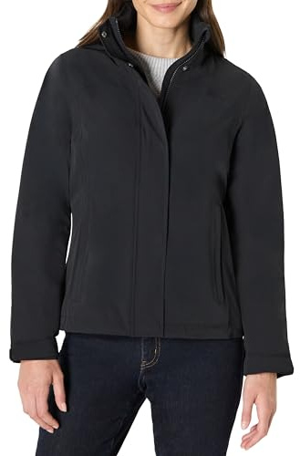 Amazon Essentials Giacca Antipioggia Leggera e Impermeabile con Cappuccio Donna, Nero, S