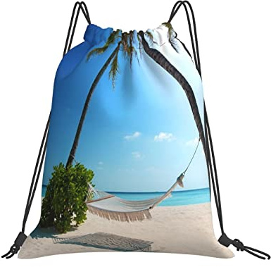 Paraíso Tropical Sol Playa Costa Mar Palmeras Hombres Mujer Saco De Gimnasio Moda Mochila De Cuerdas Casual Saco De Deporte Para Gimnasio Deporte Deportivo