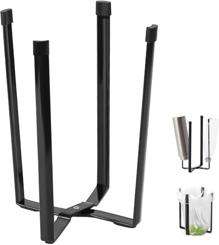 Scolabottiglie per Borracce, Nero Pieghevole Metallo Scola Bottiglie, Portabottiglie Scolabottiglie, Scolabottiglies Da Cucina, Scola Borracce da Lavandino, Per bottiglie, tazze da caffè, bicchieri