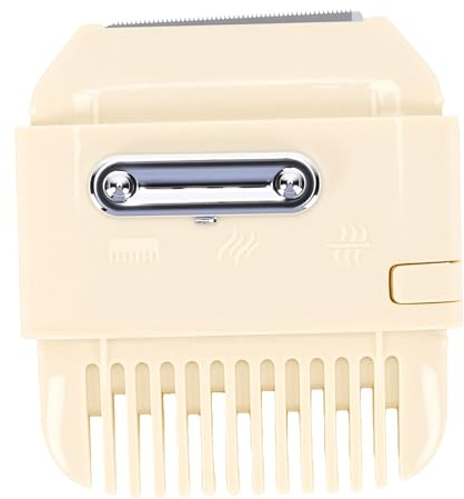 Brrnoo Peine para Recortar el Cabello 5 en 1, Recortador de Puntas Abiertas y Peine de Afeitar para Mujeres, Maquinilla de Afeitar para Uso Doméstico, Corta Puntas Abiertas, Adelgaza el (Beige)