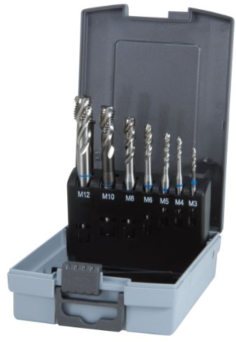 RUKO Maschinengewindebohrer-Satz 7tlg. Form C HSS in Kunststoffkassette - 245058RO