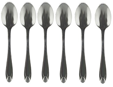 SHINE Pack of 12 Latte Spoons,Forks,Teaspoon Long Handle Stainless Steel Spoon - Ideal For Coffee Cafe Latte, Espresso, Hot Chocolate,Hot Drinks, Dessert (TEA SPOON)