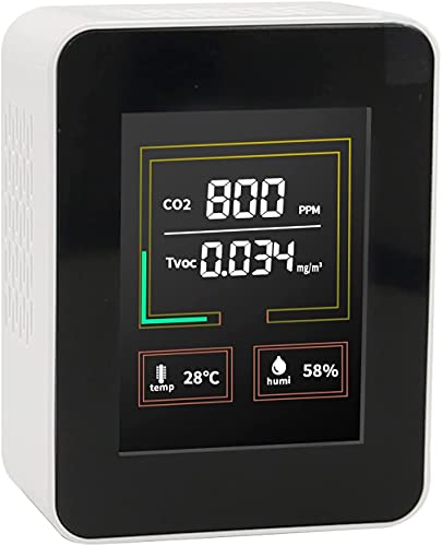 OBEST Détecteur de Testeur de Dioxyde de Carbone, Capteur Portable d'humidité et de Température de l'air, Utilisé dans Les Maisons, Les Usines, à l'intérieur