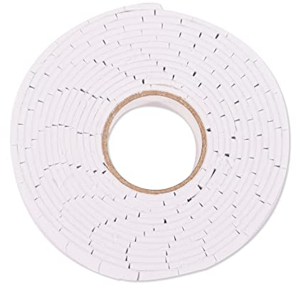 Vaessen Creative 20396-01 Klebepads Doppelseitig, Weiß, 250 Stück, Aufgerollt, Zum Basteln mit Papier, Scrapbooking, Kleben von Fotos, 3D Effekt 1,9cmx1,27cm, White, One size, Piece