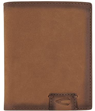 camel active Dallas Herren Geldbörse Hochformat RFID Leder Mittelgroß Cognac Braun