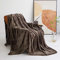 Ouinne Kuscheldecke 150x200 cm Flauschig Decke Fleecedecke Sofadecke, Wohndecke Warm aus Mikrofaser, Decke Couch Blanket, Sofa überwurfdecke Braun