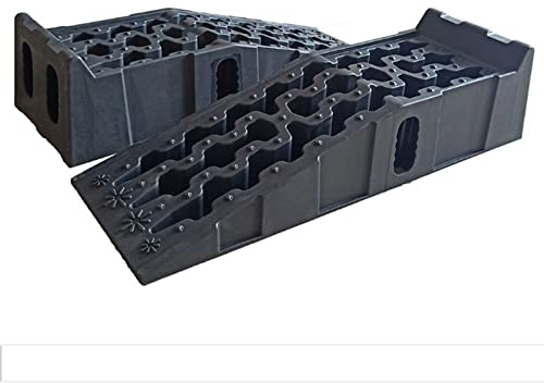 2 rampe per sollevamento auto, in plastica, fino a 16.000 lbs, 7,25T, rampa di carico con protezione da casseruola