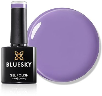 Bluesky Gel Nail Polish 10ml, Serenity Lavender - SS2412, Purple Nail Polish for 21 Day Manicure, Professional, Salon & Home Use, Requires Curing Under LED UV Nail Lamp
