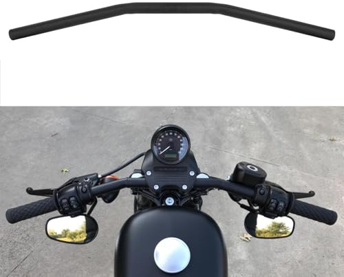 1 Motorcycle Handlebar for Sportster Cruiser XL 8831200 - PSLER 25mm Motorcycle Drag Bar for Cafe Racer Custom Chopper Softail Dyna Street Bob
